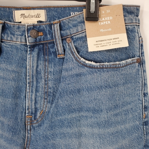 Men's Madewell Relaxed Taper Jeans NEW Marcey Wash - Picture 4 of 8